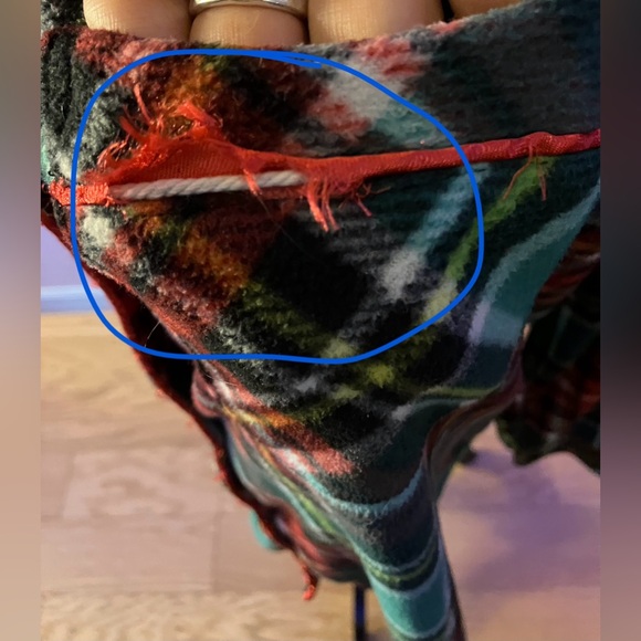 Red, white & green plaid fleece pj set size XL - Picture 6 of 8